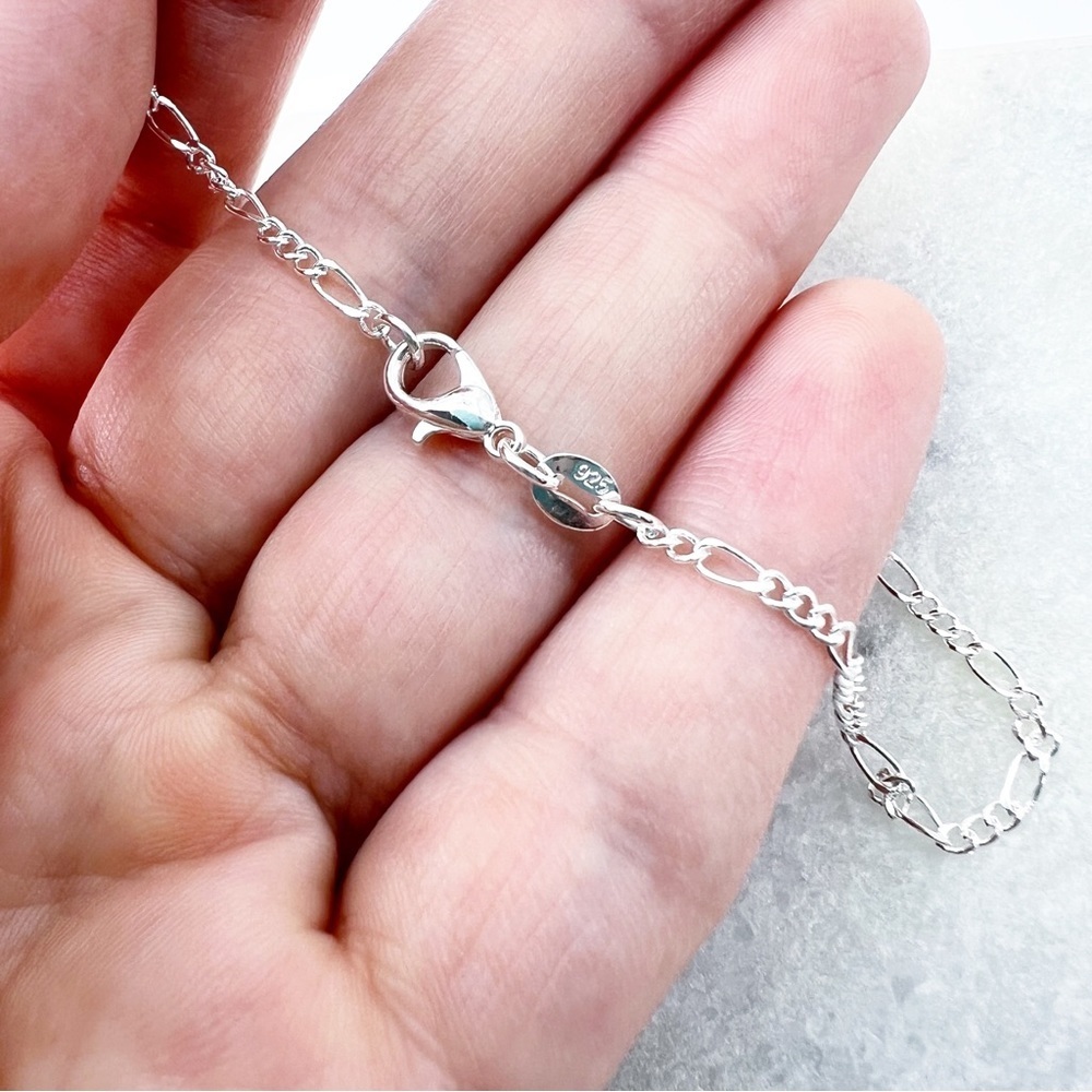 TURQUOISE Pendant Necklace Sterling Silver 925 Oval New - Picture 7 of 8